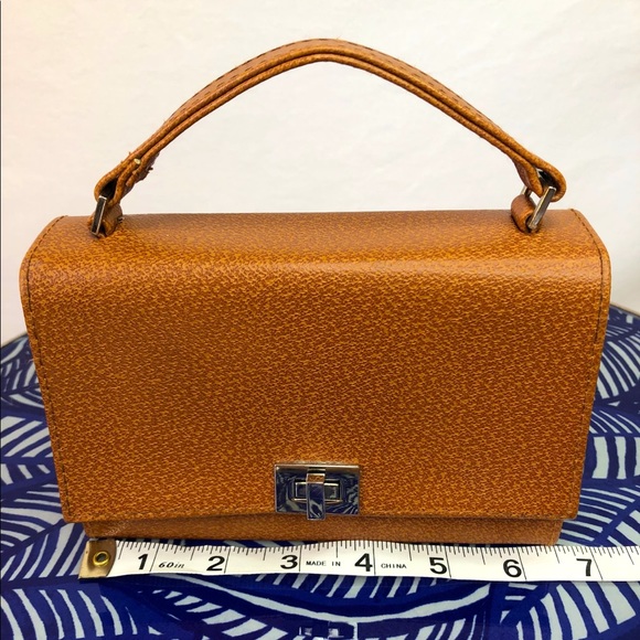 Vintage Suede Lining Mirror Mini Purse Hard Case - Picture 5 of 7